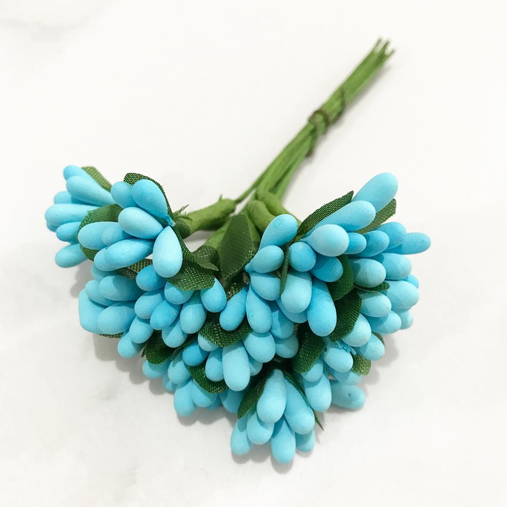 6/10/12/pcs Mix Blue Flower Ch - đánh giá và giá Christmas Wreath Fake