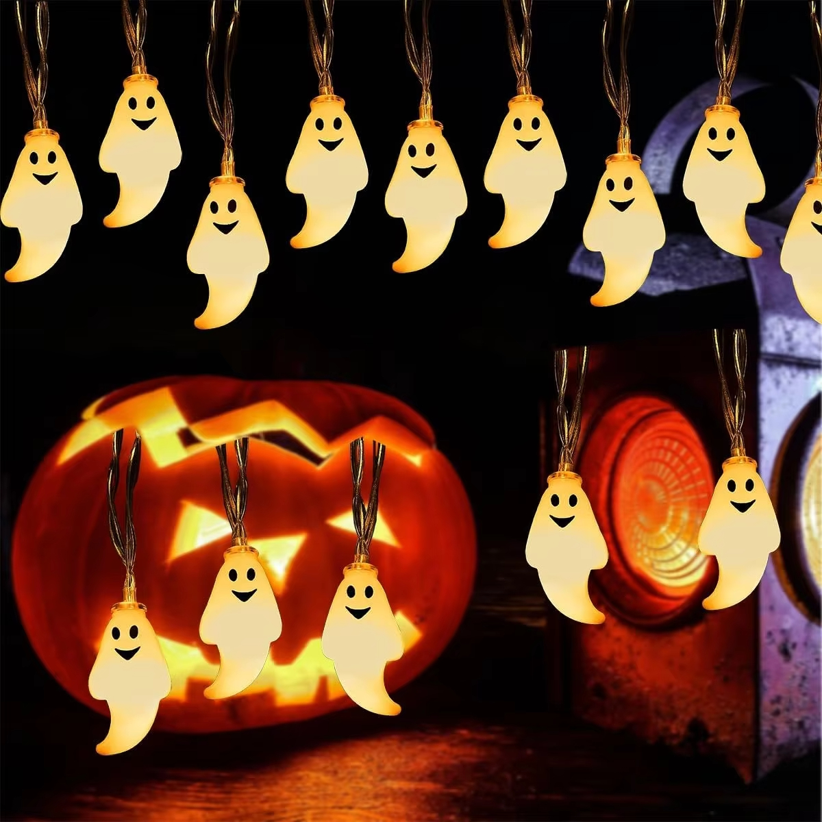 Battery Ghost LED String Light - đánh giá và giá Led Fairy String Lights