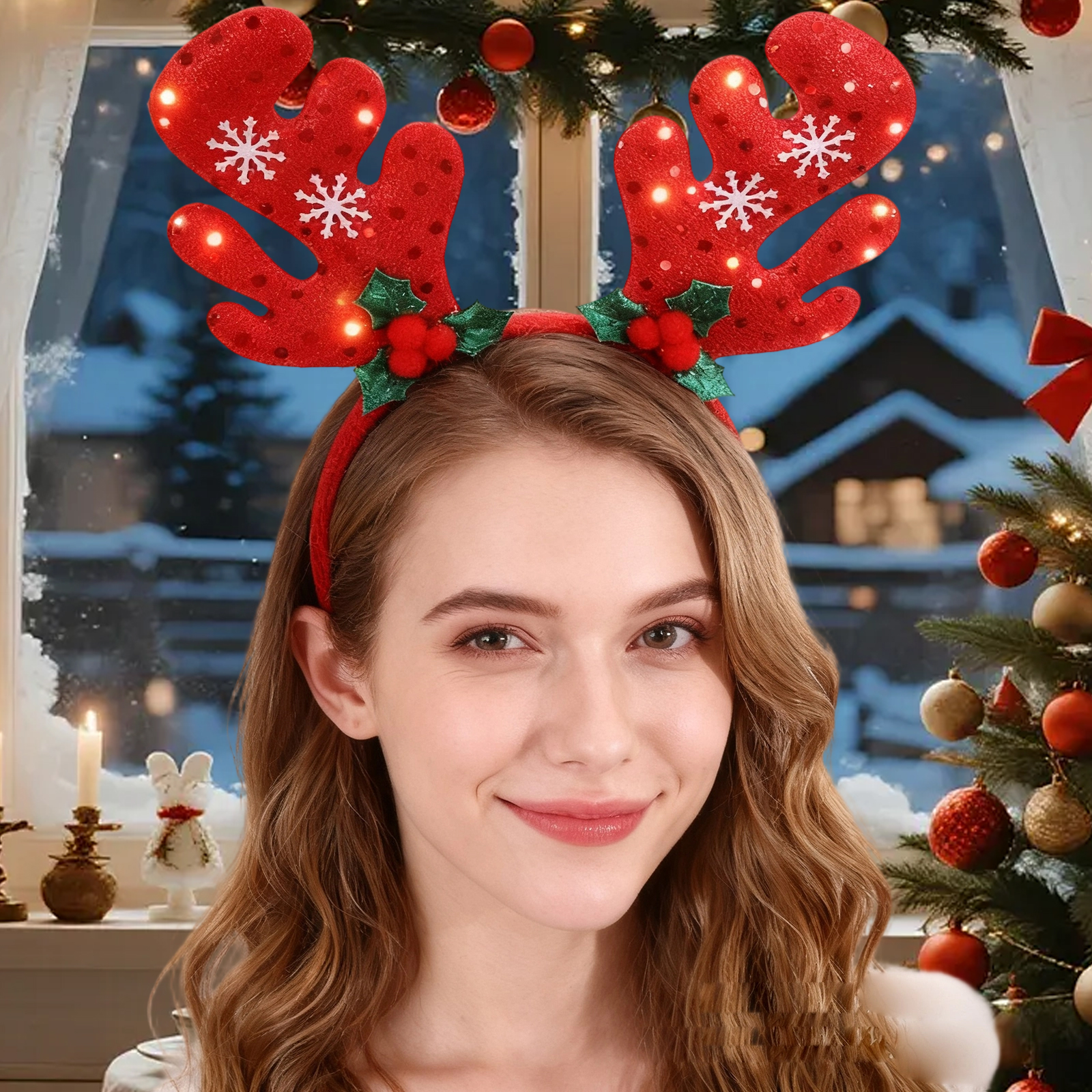 Adults Kids Reindeer Antlers H - đánh giá và giá Reindeer Antlers Headband