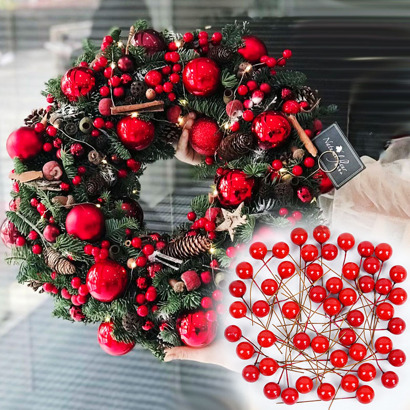 100/200pcs Pearl Stamens Mini  - đánh giá và giá Christmas Wreath Fake
