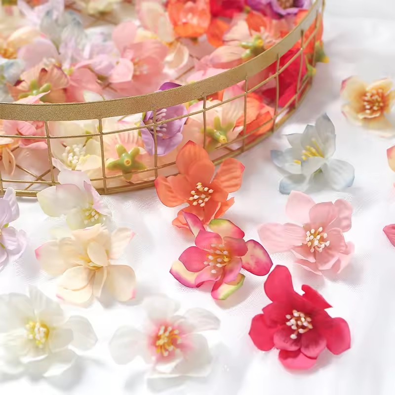 50Pcs 5cm Artificial Rose Flow - đánh giá và giá Christmas Wreath Fake