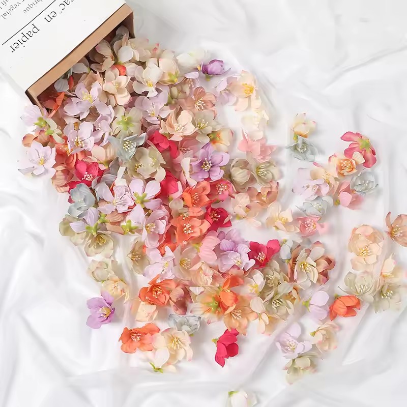 50Pcs 5cm Artificial Rose Flow - đánh giá và giá Christmas Wreath Fake