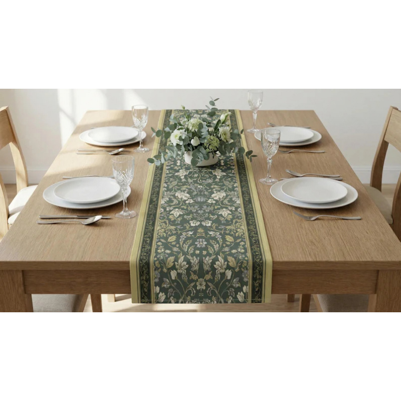 VIKAMA Art Deco Floral Table R - đánh giá và giá Christmas Table Runner