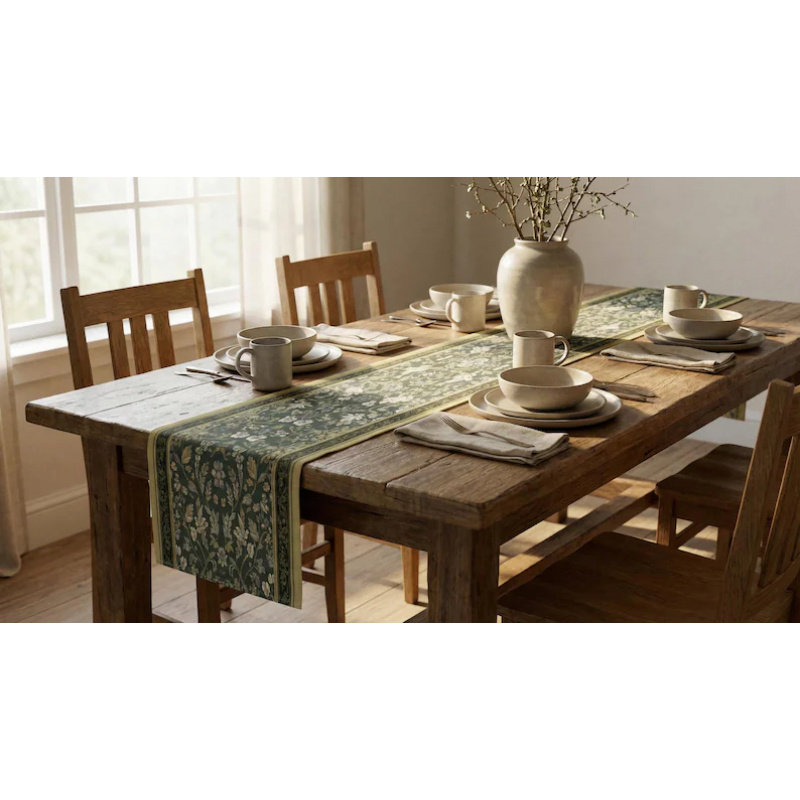 VIKAMA Art Deco Floral Table R - đánh giá và giá Christmas Table Runner