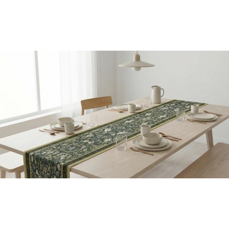 VIKAMA Art Deco Floral Table R - đánh giá và giá Christmas Table Runner