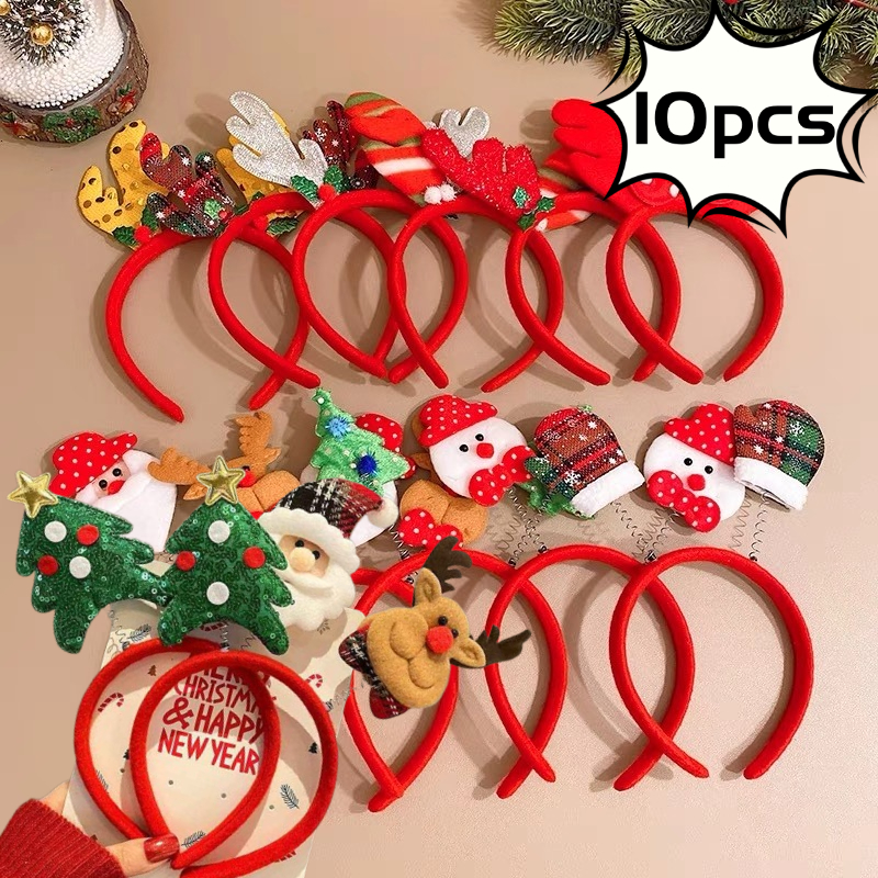 10pcs Christmas Hairband Xmas  - đánh giá và giá Reindeer Antlers Headband