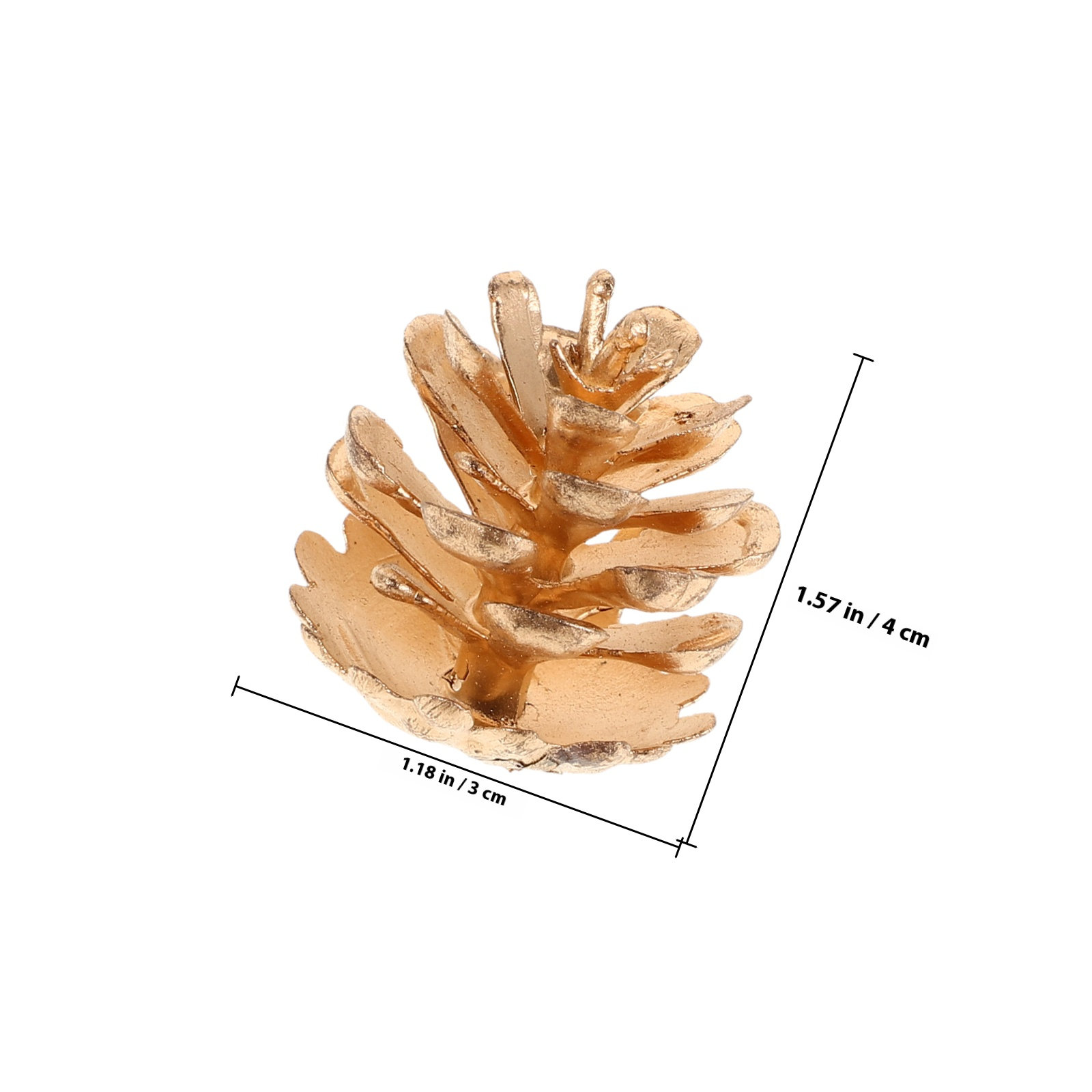 10Pcs Gold Plastic Pinecones R - đánh giá và giá Christmas Wreath Fake