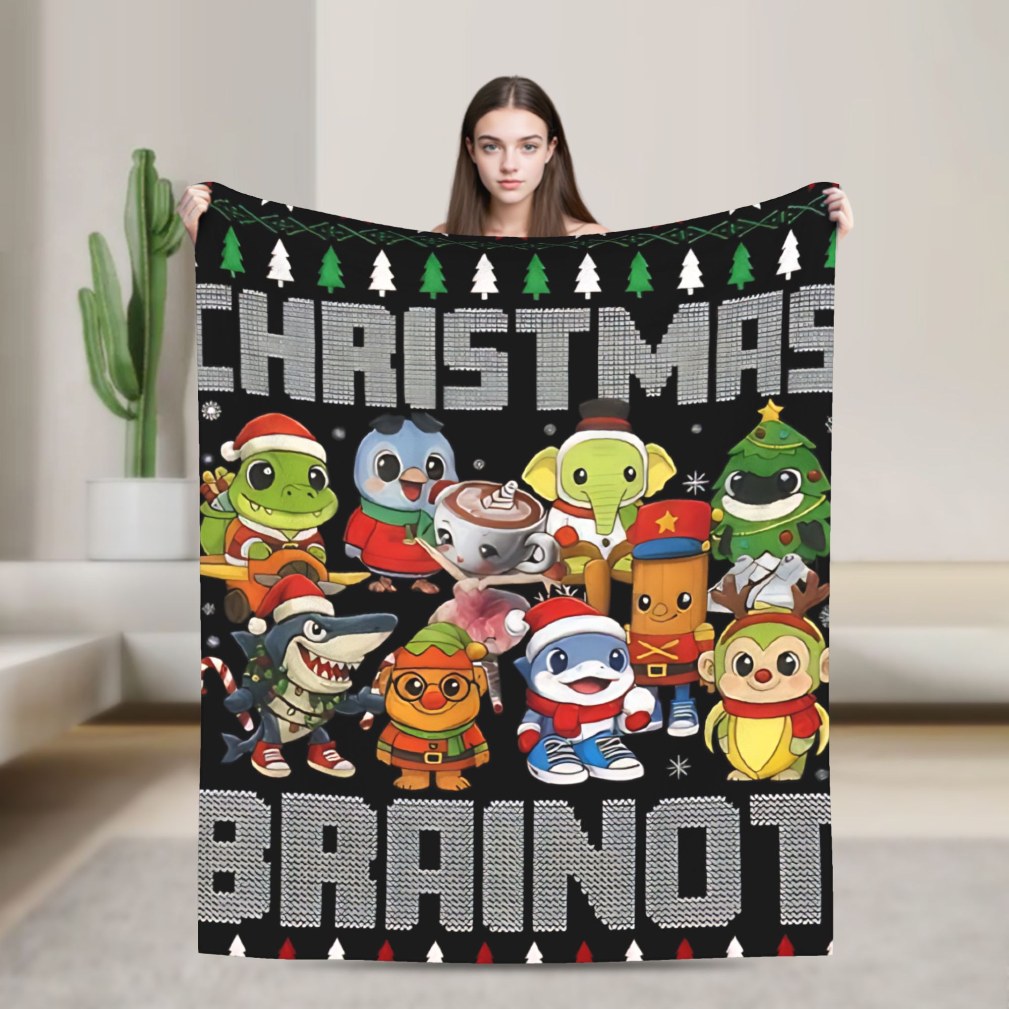 Christmas Italian Brain Rot It - đánh giá và giá Christmas Throw Blanket