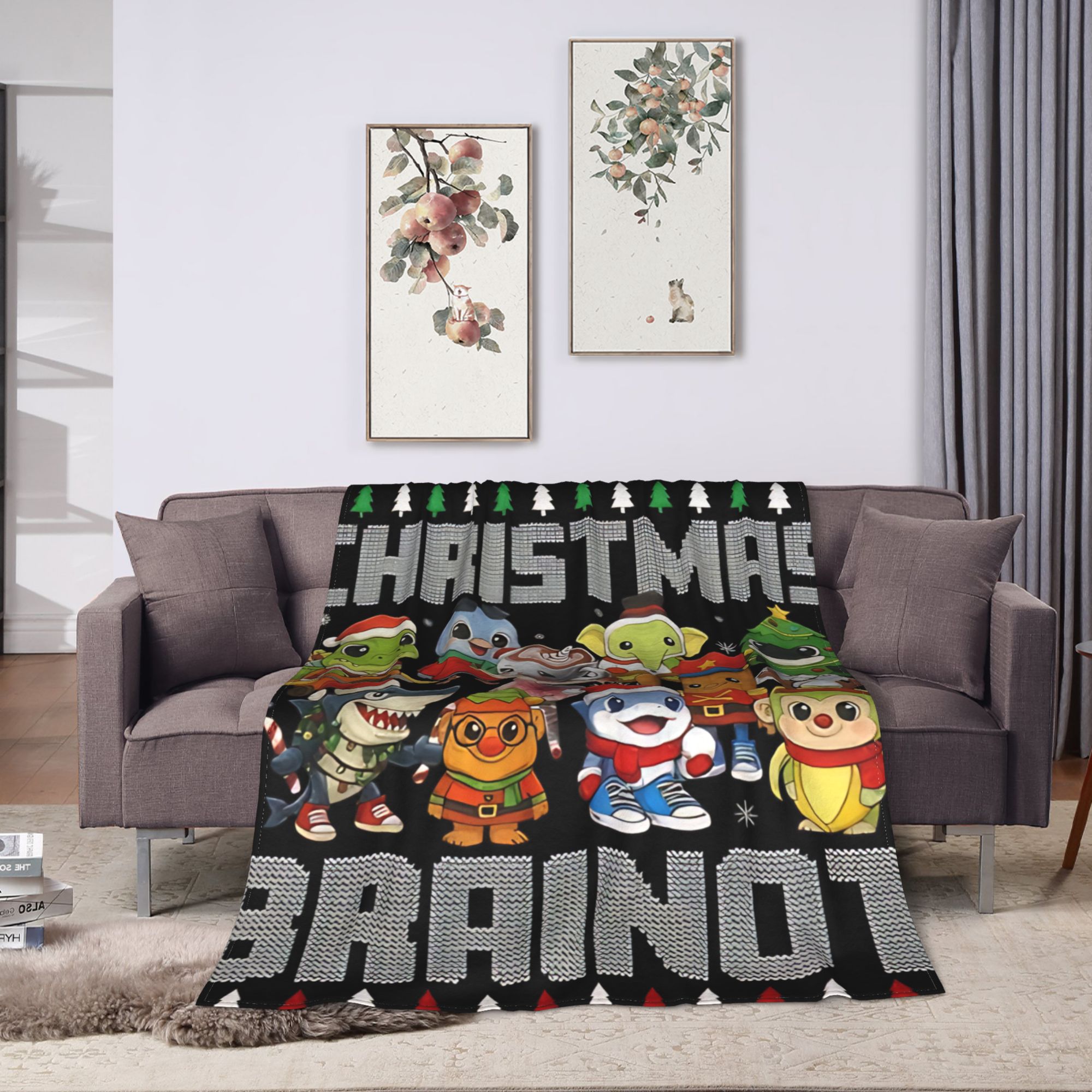 Christmas Italian Brain Rot It - đánh giá và giá Christmas Throw Blanket