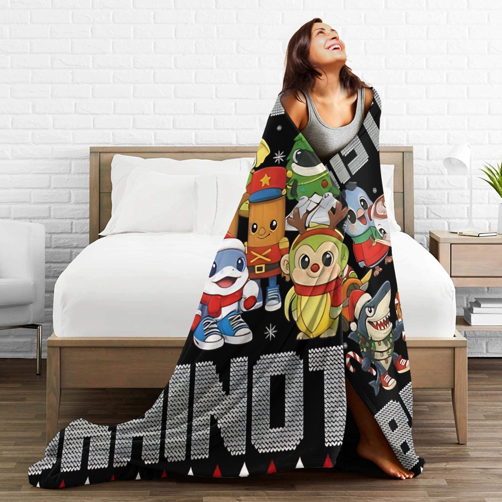 Christmas Italian Brain Rot It - đánh giá và giá Christmas Throw Blanket