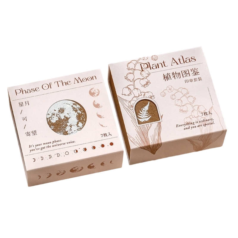 Block Seal Set 7 Piece Boxed P - đánh giá và giá Gift Box Wrap Set