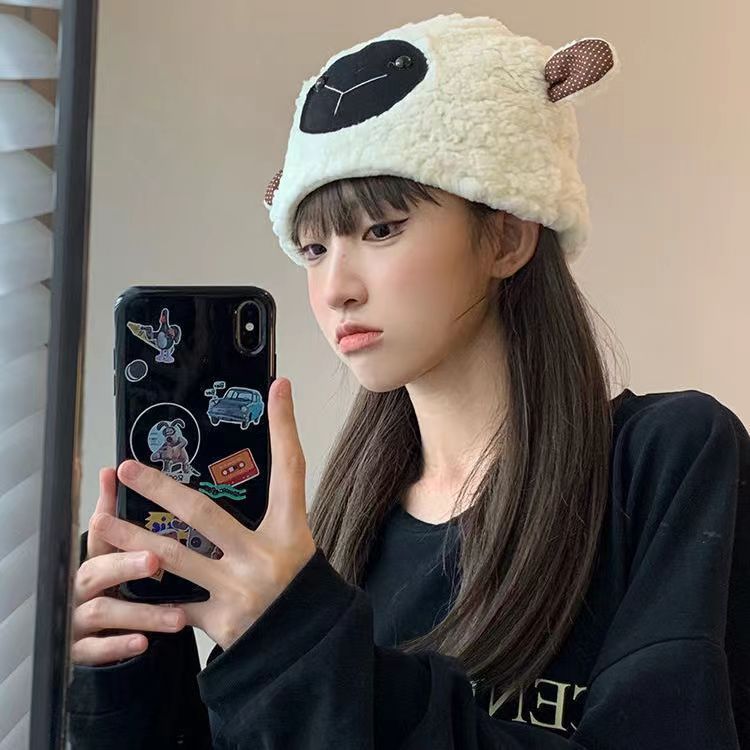 Black Nose Sheep Plush Hat Sup - đánh giá và giá Santa Hat Plush
