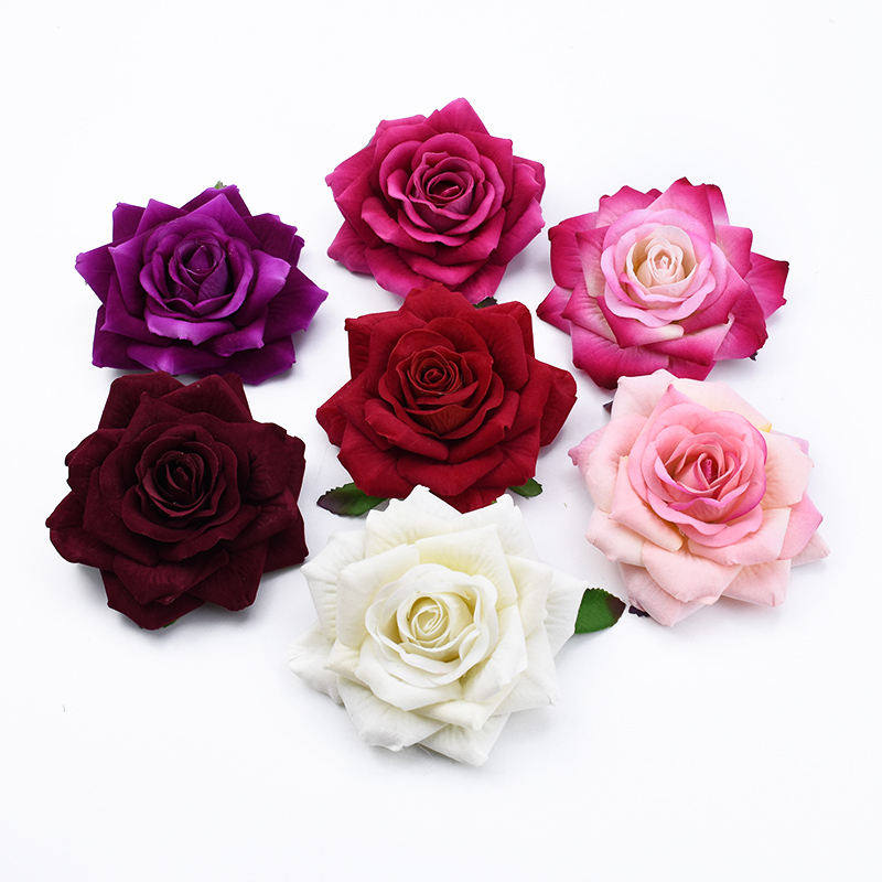 50PCS 10CM Big Roses Artificia - đánh giá và giá Christmas Wreath Fake
