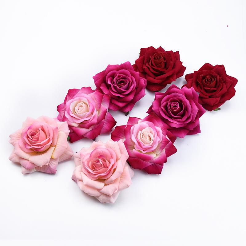 50PCS 10CM Big Roses Artificia - đánh giá và giá Christmas Wreath Fake