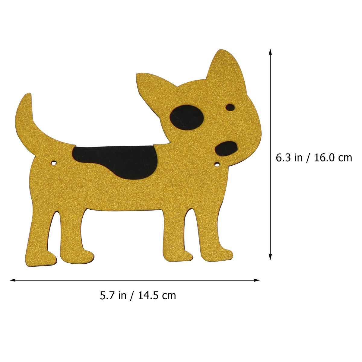 Golden Glitter Dog Paw Bunting - đánh giá và giá Star Tree Topper