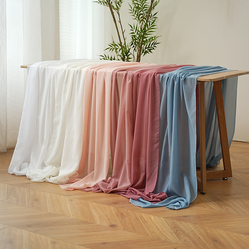 Thickened chiffon table runner - đánh giá và giá Christmas Table Runner