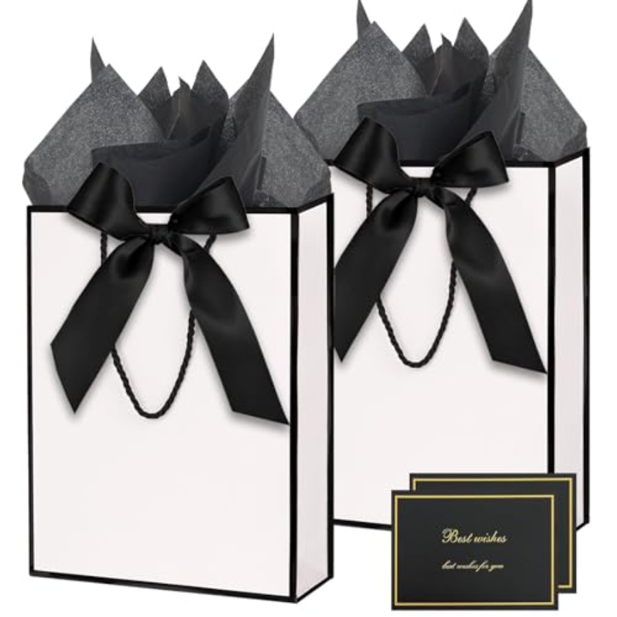 Gift Bags for Presents, 2 Pack - đánh giá và giá Ribbon Bow Gift
