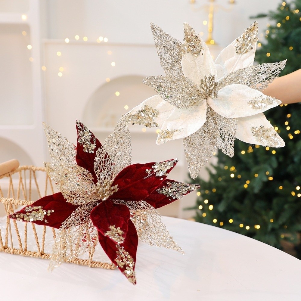 29cm Artificial Christmas Flow - đánh giá và giá Christmas Wreath Fake