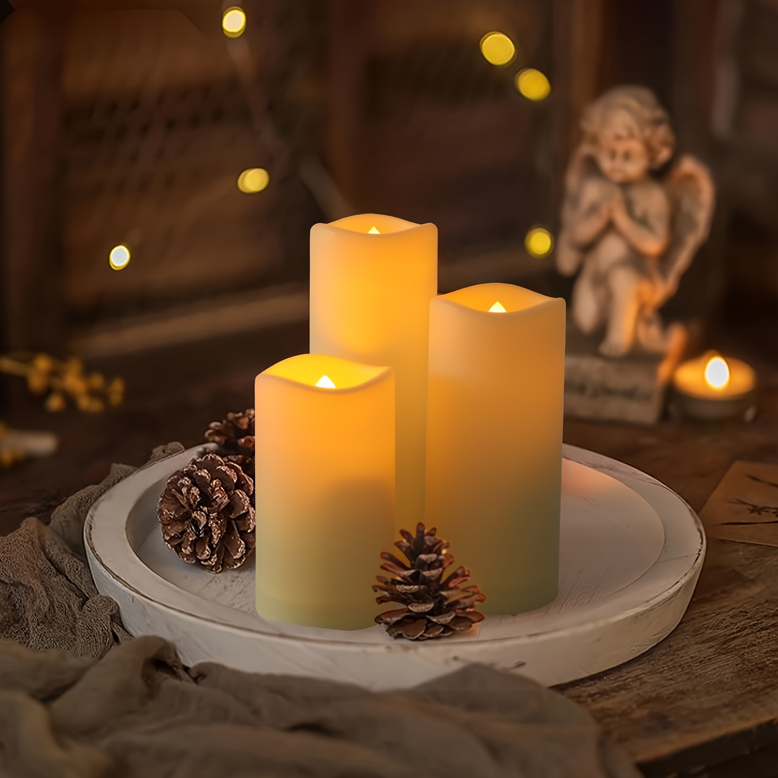 72-Piece Flameless Flickering  - đánh giá và giá Holiday Candle Set