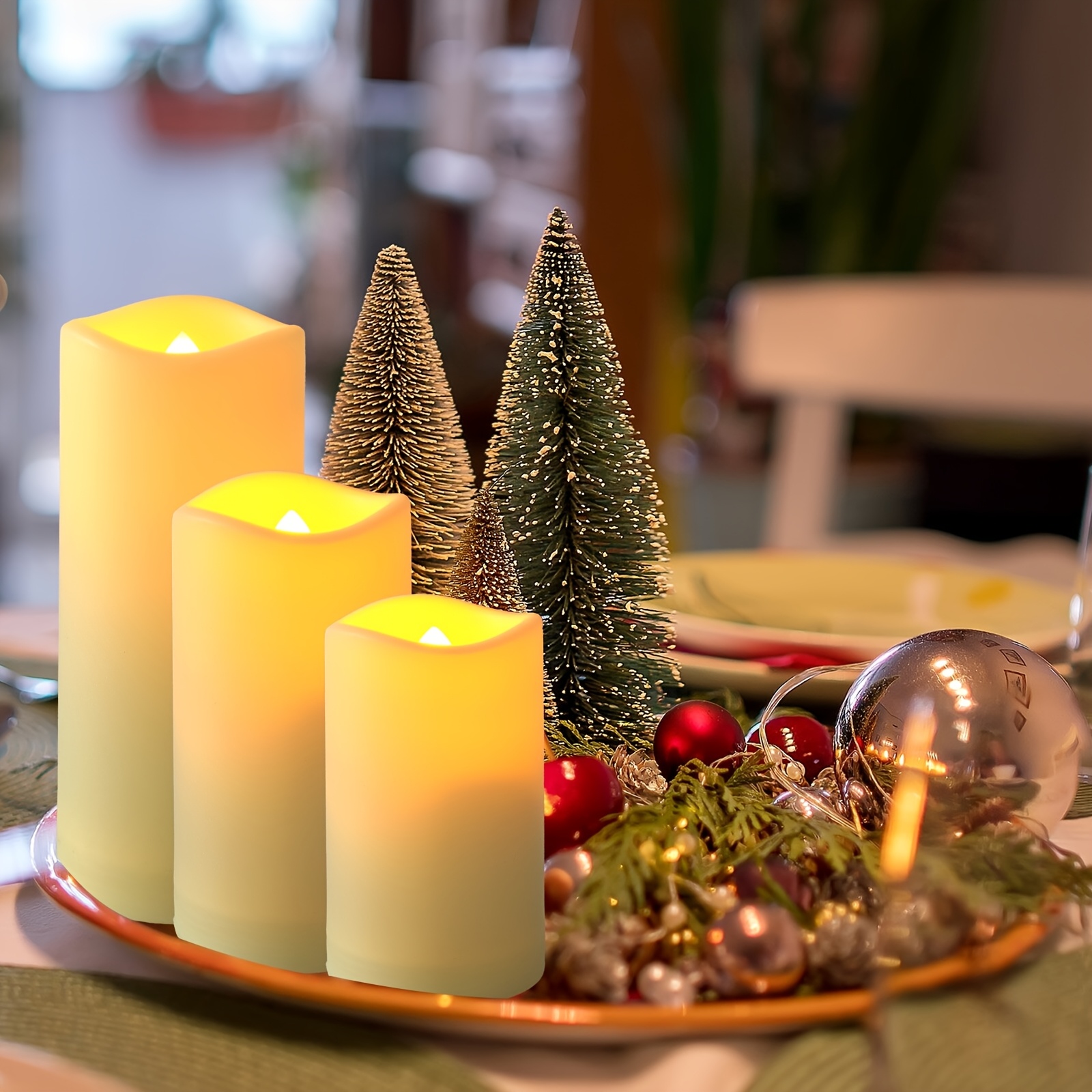 72-Piece Flameless Flickering  - đánh giá và giá Holiday Candle Set