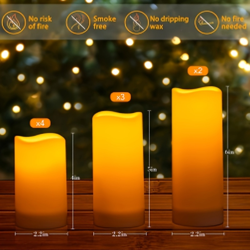 72-Piece Flameless Flickering  - đánh giá và giá Holiday Candle Set