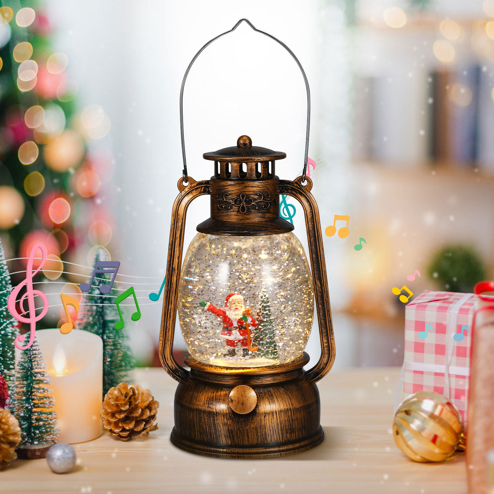 Musical Christmas Snow Globe L - đánh giá và giá Snow Globe Musical