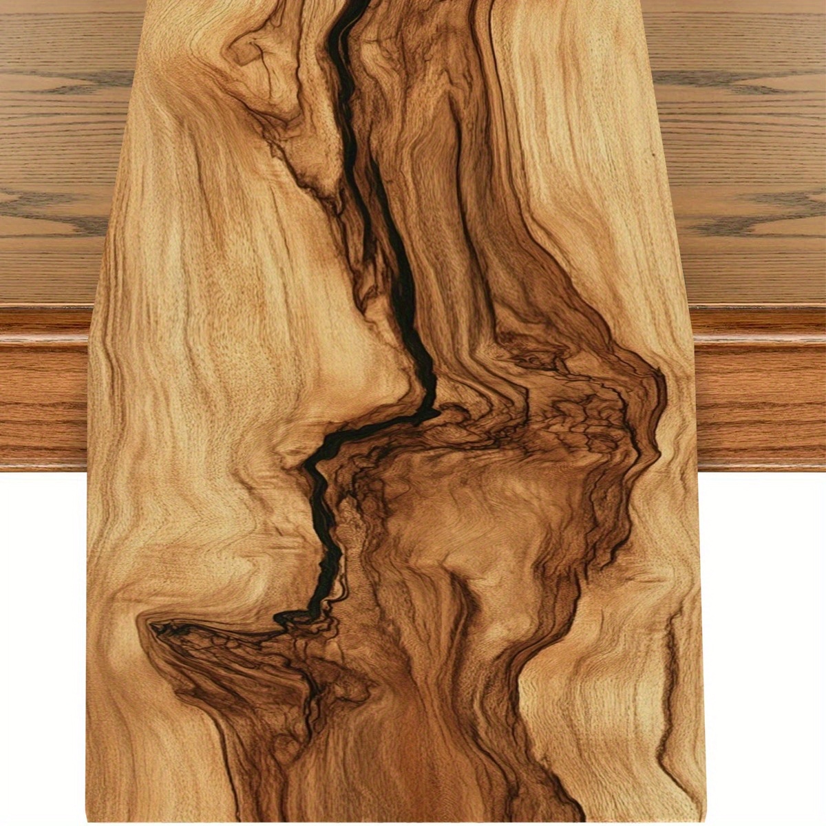 Natural Wood Grain Table Runne - đánh giá và giá Christmas Table Runner
