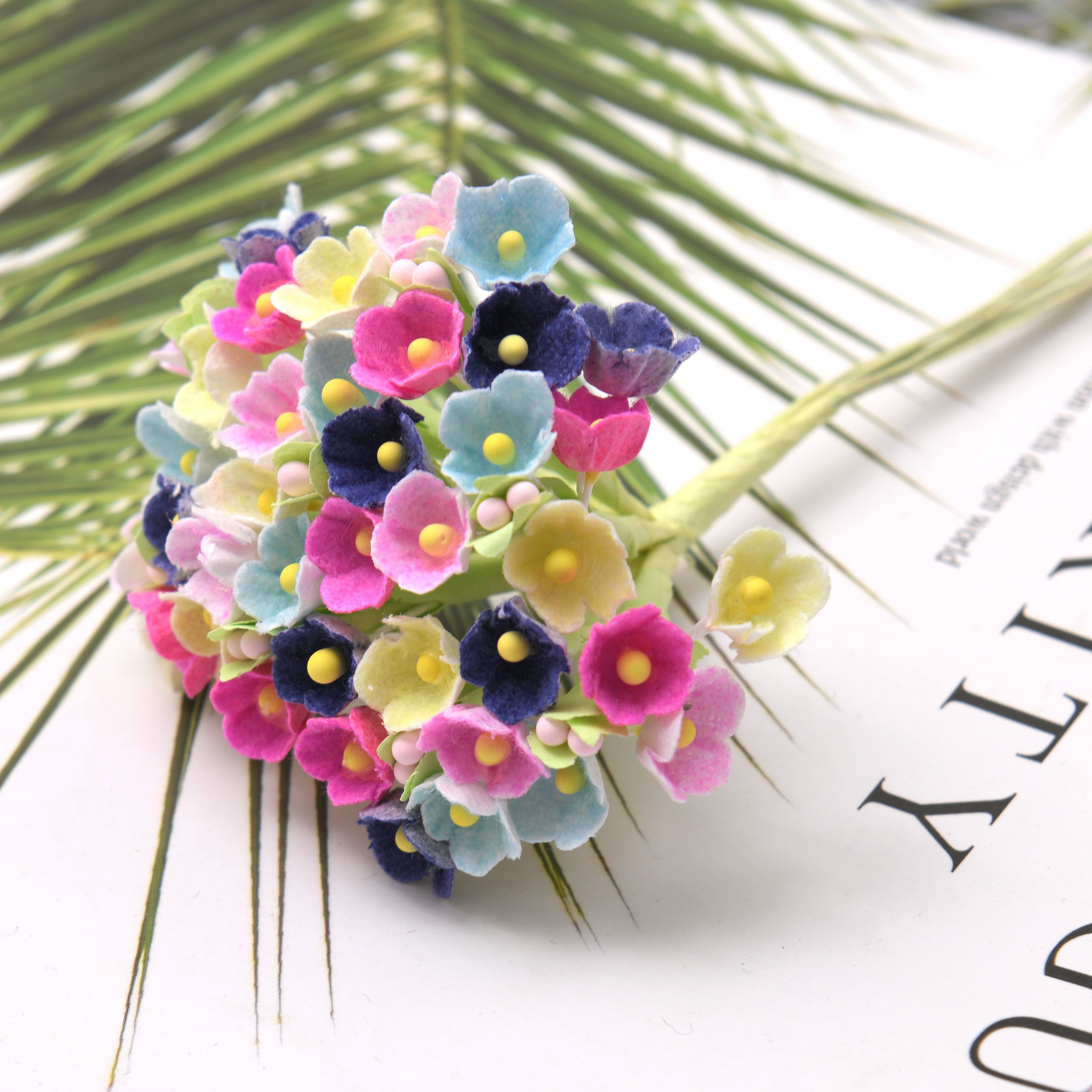 8pcs/1bunch Mini Paper Rose Fl - đánh giá và giá Christmas Wreath Fake