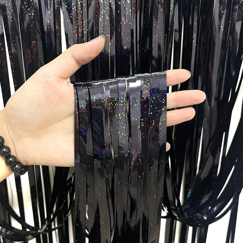 Blue 2M*1M Laser Tinsel Foil C - đánh giá và giá Tinsel Garland Decoration