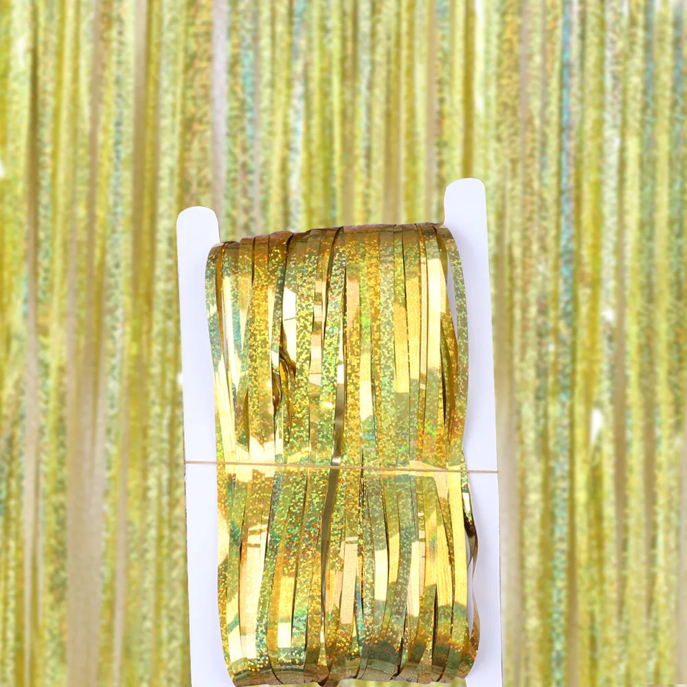 Blue 2M*1M Laser Tinsel Foil C - đánh giá và giá Tinsel Garland Decoration