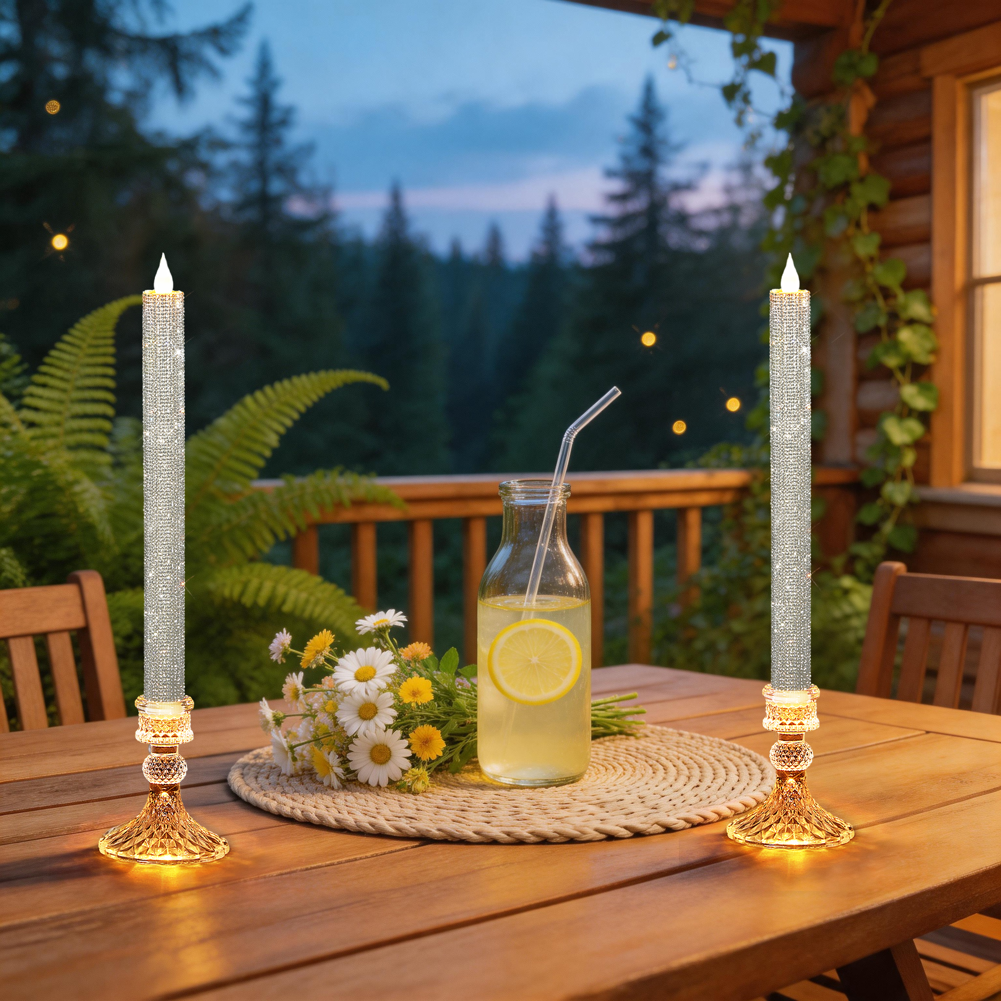 Flameless Taper Candle Set of  - đánh giá và giá Holiday Candle Set