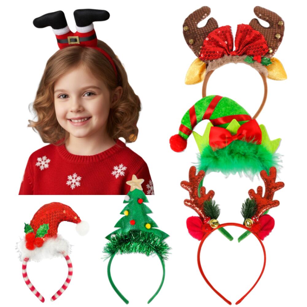 1 Piece/5Pcs Funny Santa Claus - đánh giá và giá Reindeer Antlers Headband
