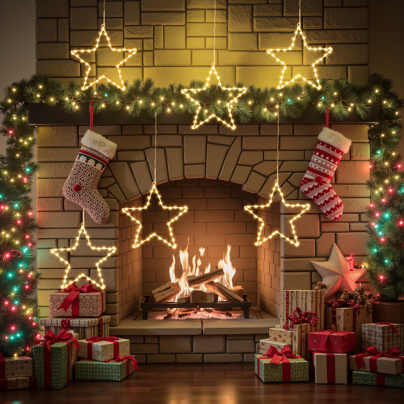 6/3pcs Battery Operated Hangin - đánh giá và giá Christmas Lights Outdoor