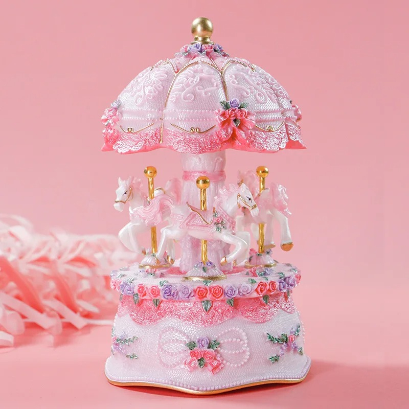 Birthday Gift Music Box Carous - đánh giá và giá Snow Globe Musical