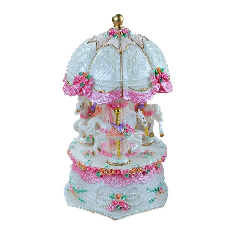 Birthday Gift Music Box Carous - đánh giá và giá Snow Globe Musical