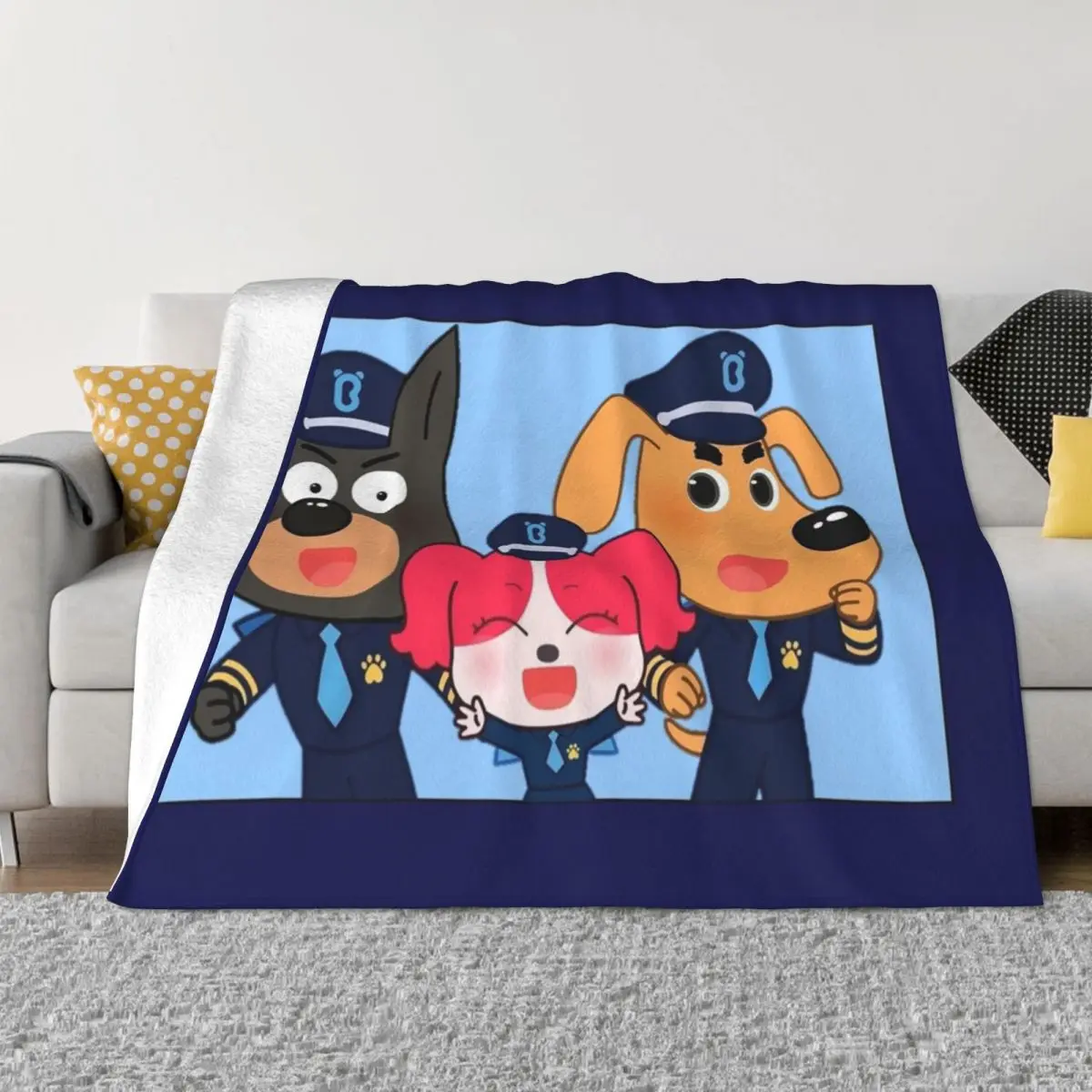 Sheriff Labrador Throw Blanket - đánh giá và giá Christmas Throw Blanket