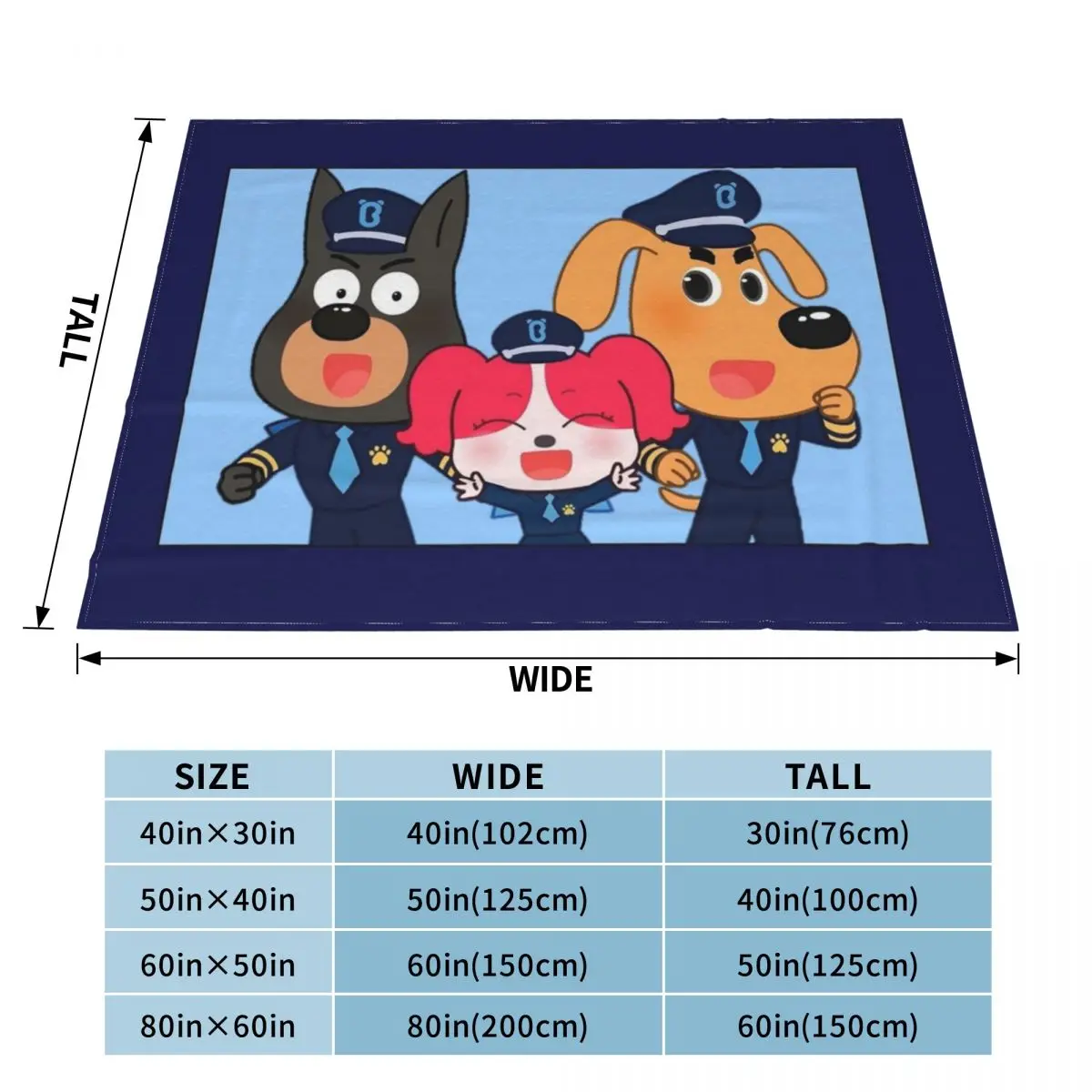 Sheriff Labrador Throw Blanket - đánh giá và giá Christmas Throw Blanket