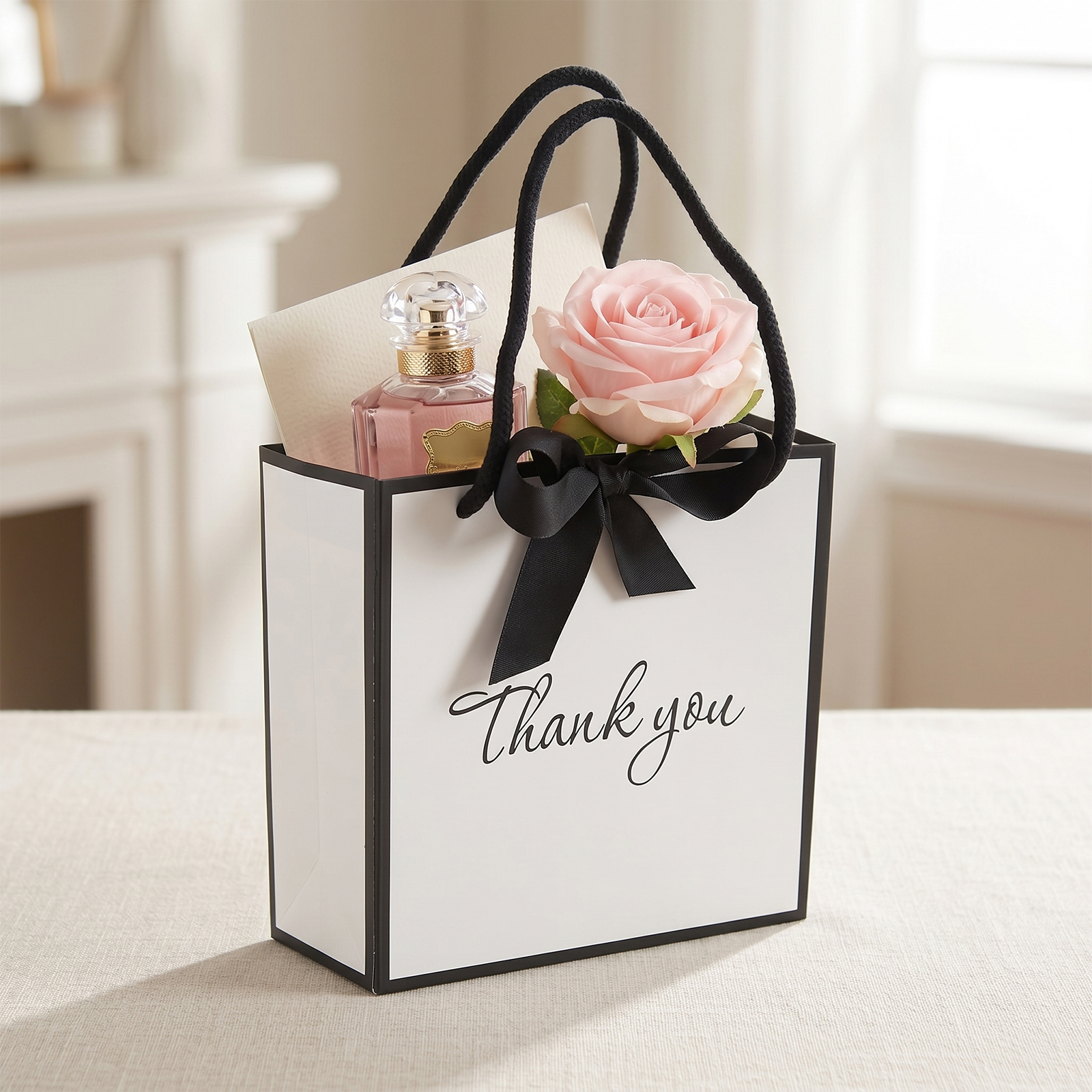 50Pcs Thank You Gift Bag with  - đánh giá và giá Ribbon Bow Gift