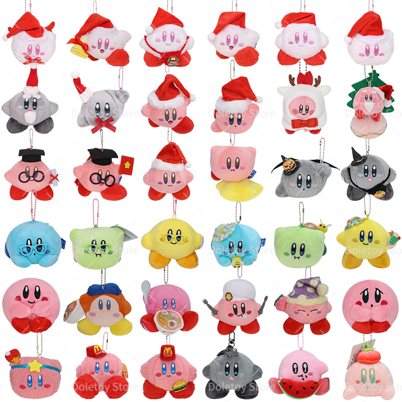 36 Styles Kirby Keychain Plush - đánh giá và giá Santa Hat Plush