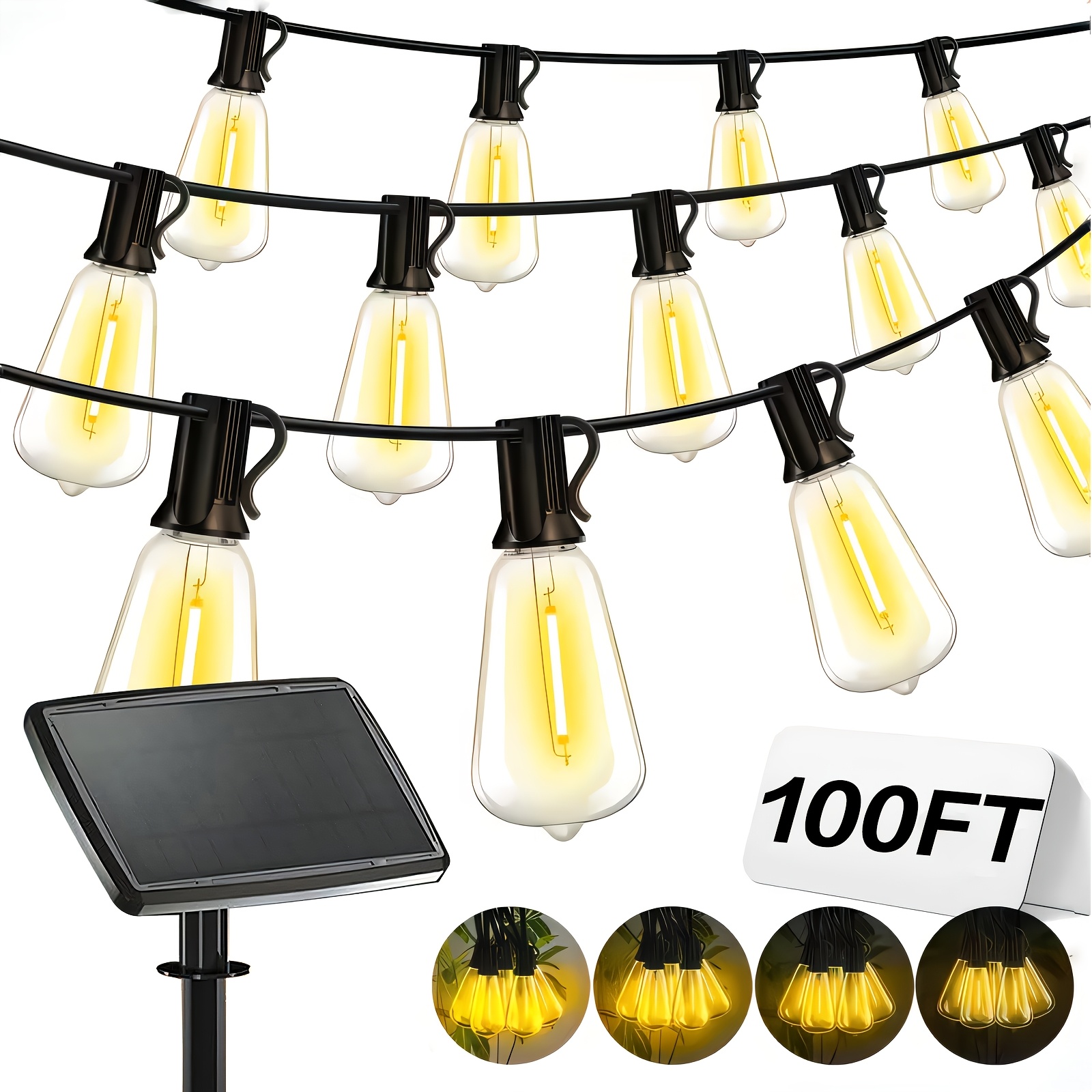 Solar Lights Outdoor, 100ft Pa - đánh giá và giá Christmas Lights Outdoor