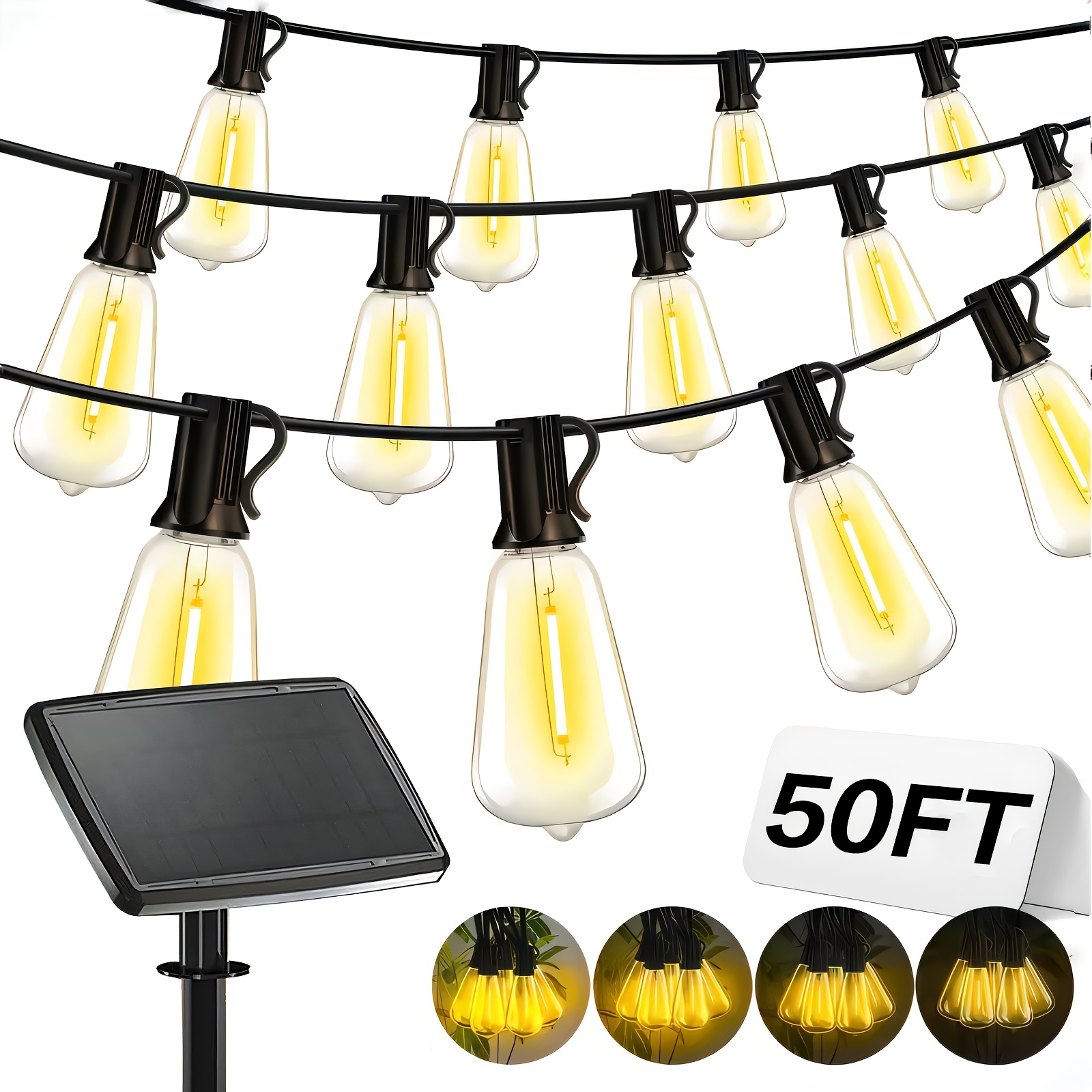 Solar Lights Outdoor, 100ft Pa - đánh giá và giá Christmas Lights Outdoor