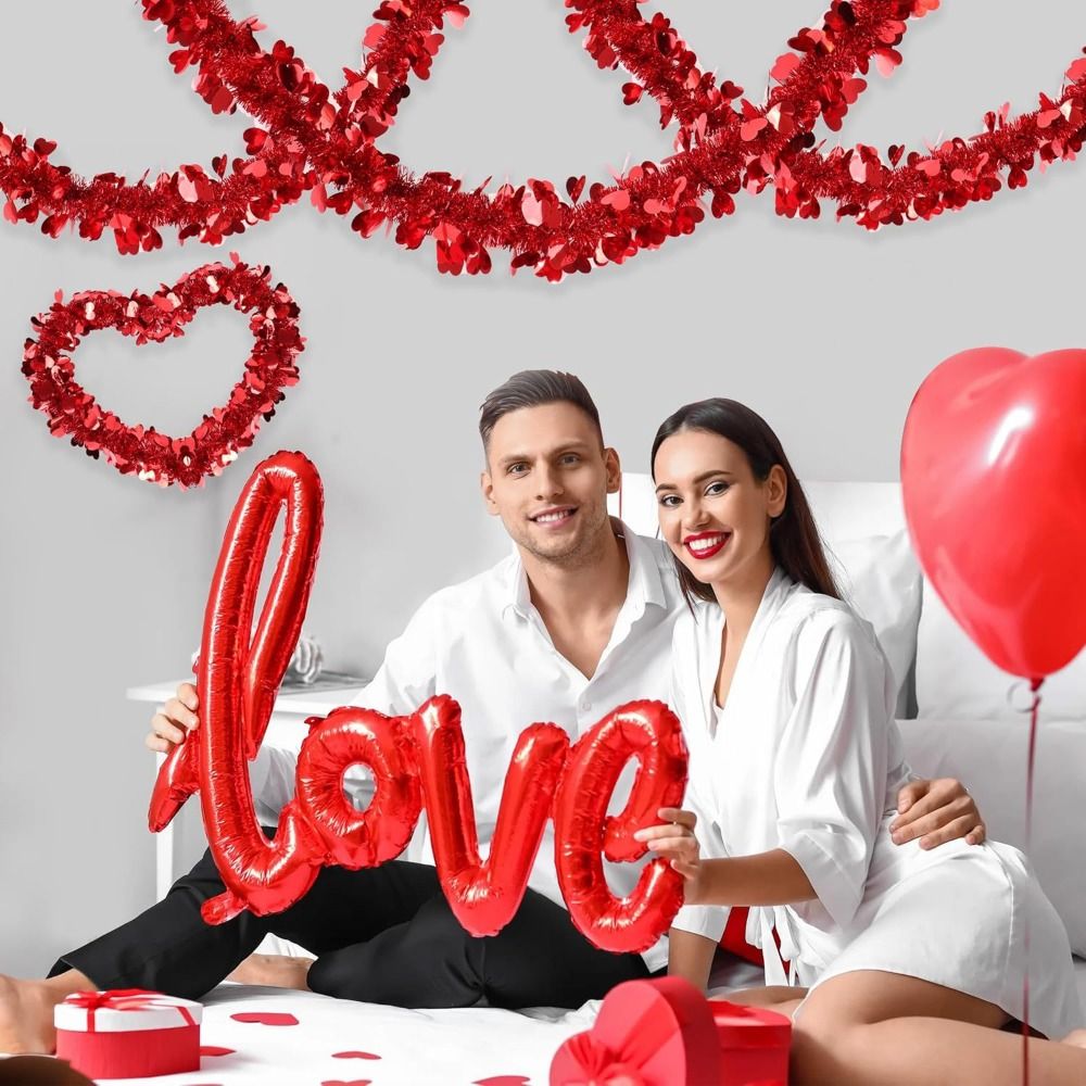 2M Heart Tinsel Garland Love S - đánh giá và giá Tinsel Garland Decoration