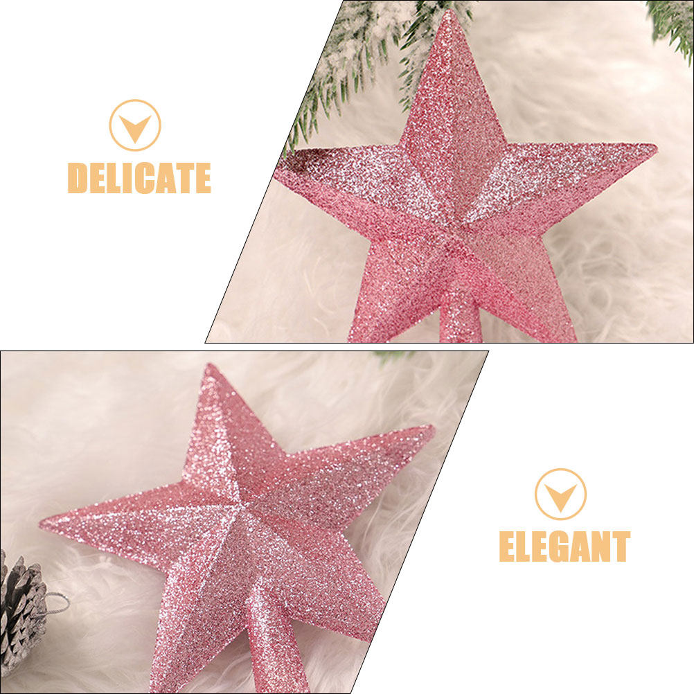 3Pcs 20Cm Small Pink Glitter S - đánh giá và giá Star Tree Topper