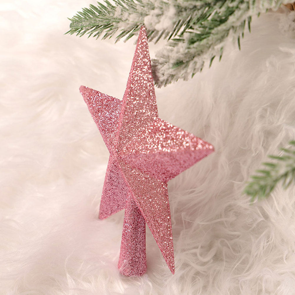 3Pcs 20Cm Small Pink Glitter S - đánh giá và giá Star Tree Topper
