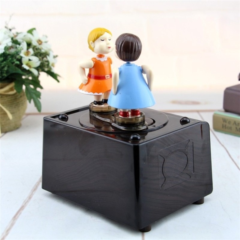 1Set Couple Kiss Music Box Bir - đánh giá và giá Snow Globe Musical