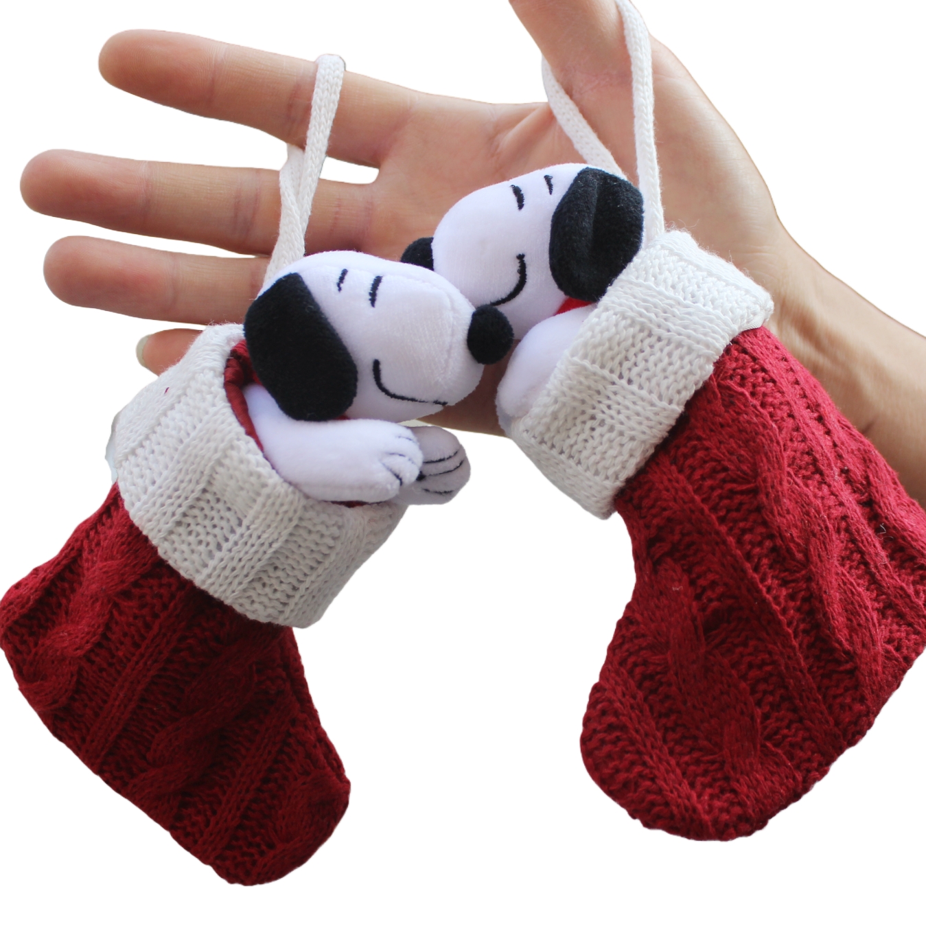6piece 15CM Peanuts Christmas  - đánh giá và giá Christmas Stocking Hanging