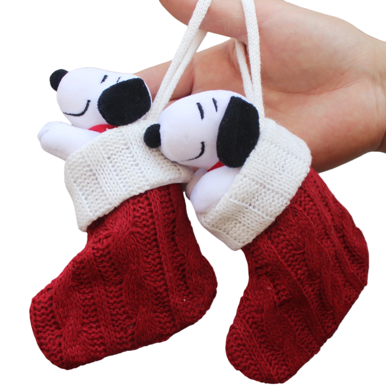 6piece 15CM Peanuts Christmas  - đánh giá và giá Christmas Stocking Hanging
