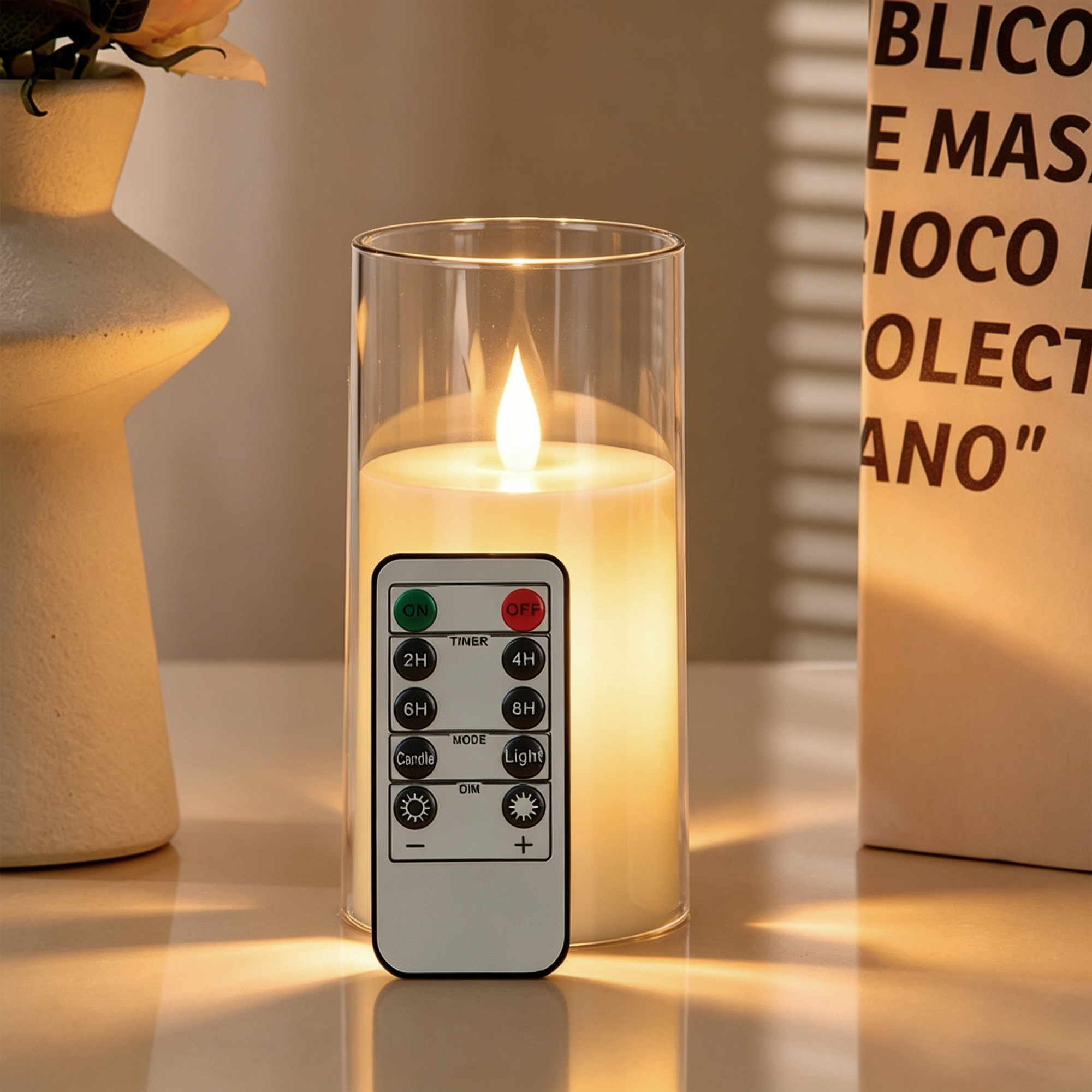3-Piece LED Flame-Free Candle  - đánh giá và giá Holiday Candle Set